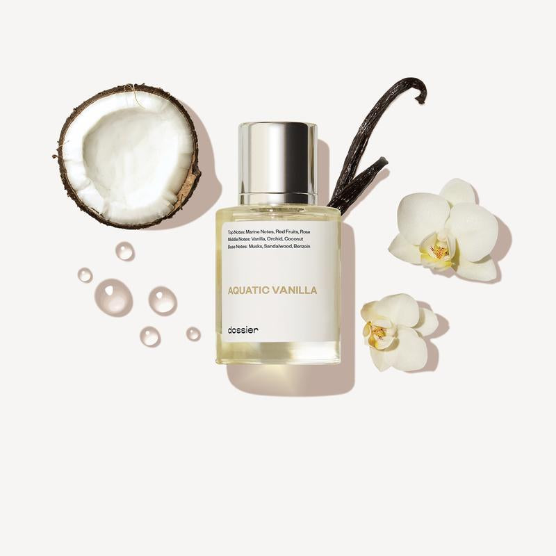Aquatic Vanilla, Dossier, Unisex, 50Ml, Eau De Parfum, Marine Notes, Rose, Red Fruits, Vanilla, Orchid, Coconut, Musk, Sandalwood
