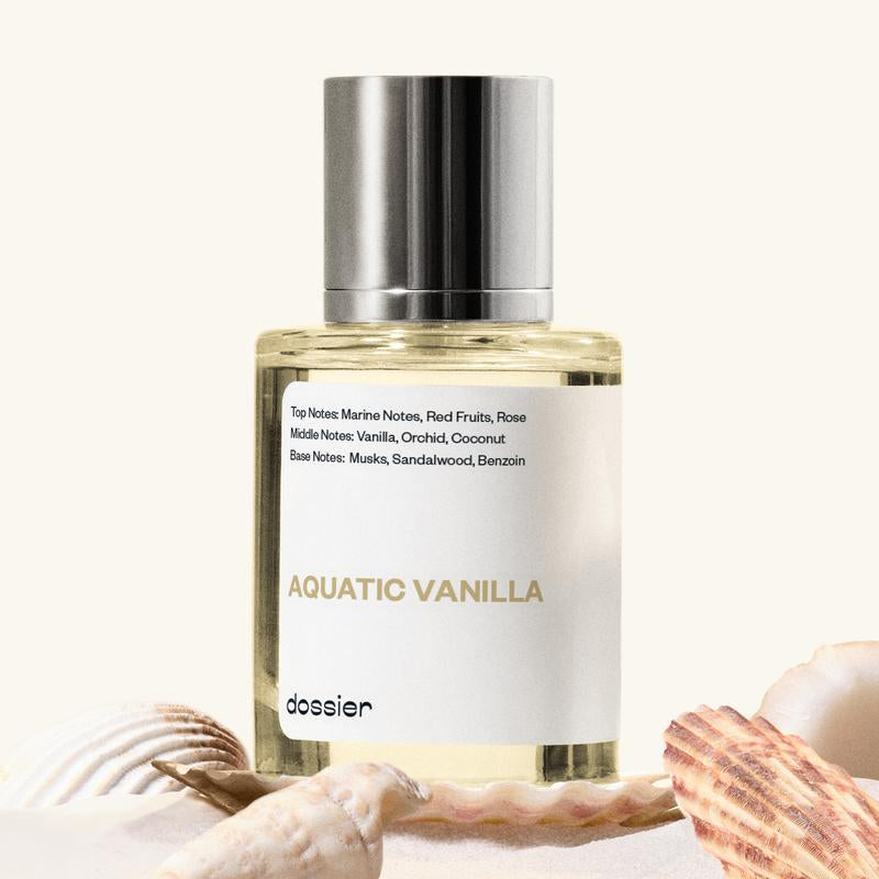 Aquatic Vanilla, Dossier, Unisex, 50Ml, Eau De Parfum, Marine Notes, Rose, Red Fruits, Vanilla, Orchid, Coconut, Musk, Sandalwood