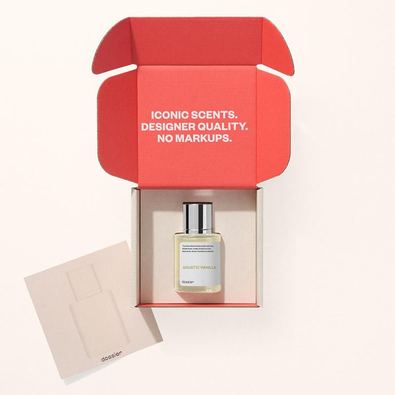 Aquatic Vanilla, Dossier, Unisex, 50Ml, Eau De Parfum, Marine Notes, Rose, Red Fruits, Vanilla, Orchid, Coconut, Musk, Sandalwood
